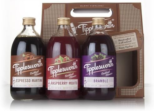 Tipplesworth Cocktail Mixer Trio - For Mojitos, Martinis & Gin