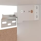 vidaXL Modern Kitchen Cabinet, White Chipboard, 60x31x40cm, Storage Shelf view 9