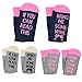 Moyel Women If You Can Read This Wine Food Funny Party Crew Socks For Wine Lover (3 Pairs Wine) (3 Pairs Wine)