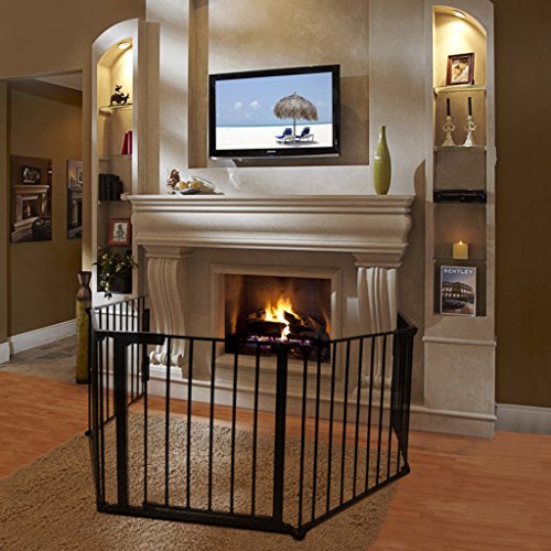 Generic Mental Fireplace Fence, Baby Safety Gate Pet Gate BBQ fire Gate