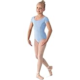 Mirella Girl's Princess Seam Cap Sleeve Dance Leotard