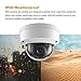 Hykamic Outdoor 4 Megapixels PoE Dome IP Security Camera-  IP66 Weatherproof, 2K HD (2.8mm Lens)