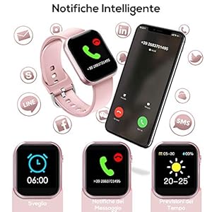 WWDOLL Smartwatch, Orologio Fitness Tracker Uomo Donna IP67 Cardiofrequnzimetro da Polso Contapassi e Calorie Activity… - immagine 5