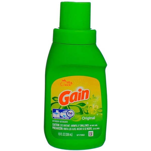 GAIN, ORIGINAL LAUNDRY DETERGENT, TWO 10 OZ. BOTTLES