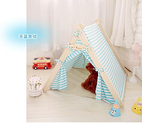 Elisanliving Removable Washable Canopy Teepee Indian Tent Kennel Bed for Dog Cat Small Animal