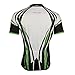 Twotwowin Mens Short Sleeve Full Zip Cycling Jersey. Bike Shirt 3 Pocket Breathable Quick Dry 100% Polyester Mesh Reflective Night Time Strips (M Recommend 1 Size Up)