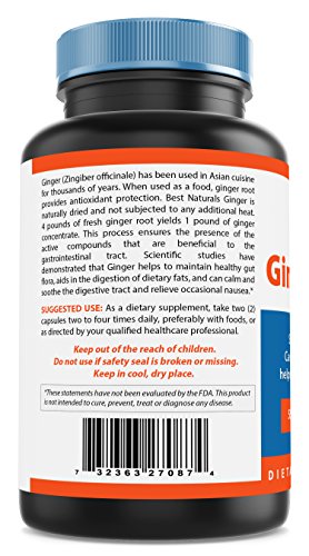 Nova Nutritions Ginger Root 550 mg 250 Capsules