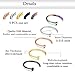Incaton Nose Ring, 16PCS 316L Surgical Stainless Steel Body Jewelry Piercing Nose Hoop Ring and L Shaped Ring