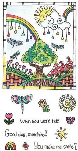 Hampton Arts Color Me Clear Stamps ~ Sunshine