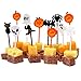 JOYIN 144 Pieces Spider Ring Cupcake Toppers and Halloween Appetizer Picks for Halloween Party Supplies Halloween Party Cupcake Decorations Halloween Food