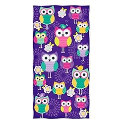 See Owl Design Beach Towel by Dawhud Direct Details