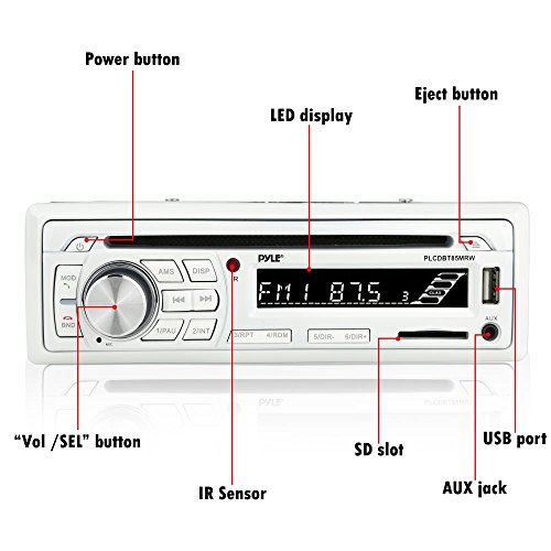 1 Marine+Stereo+Receiver+Speaker+Built