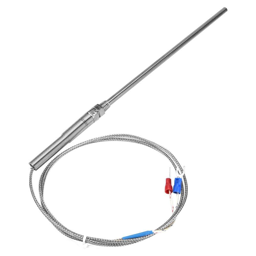 Probe Type K Thermocouple M8 Thread Galvanic Temperature Sensor 8mm Diameter Screw Thread 0-400℃(1m)