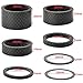 Fengek 15 Pcs Headset Spacer for Bicycle, 7 Sizes Carbon Fiber Road Bicycle Stem Headset Spacers Kit for 1-1/8 Inch Stem, 1mm 2mm 3mm 5mm 10mm 15mm 20mmthumb 1