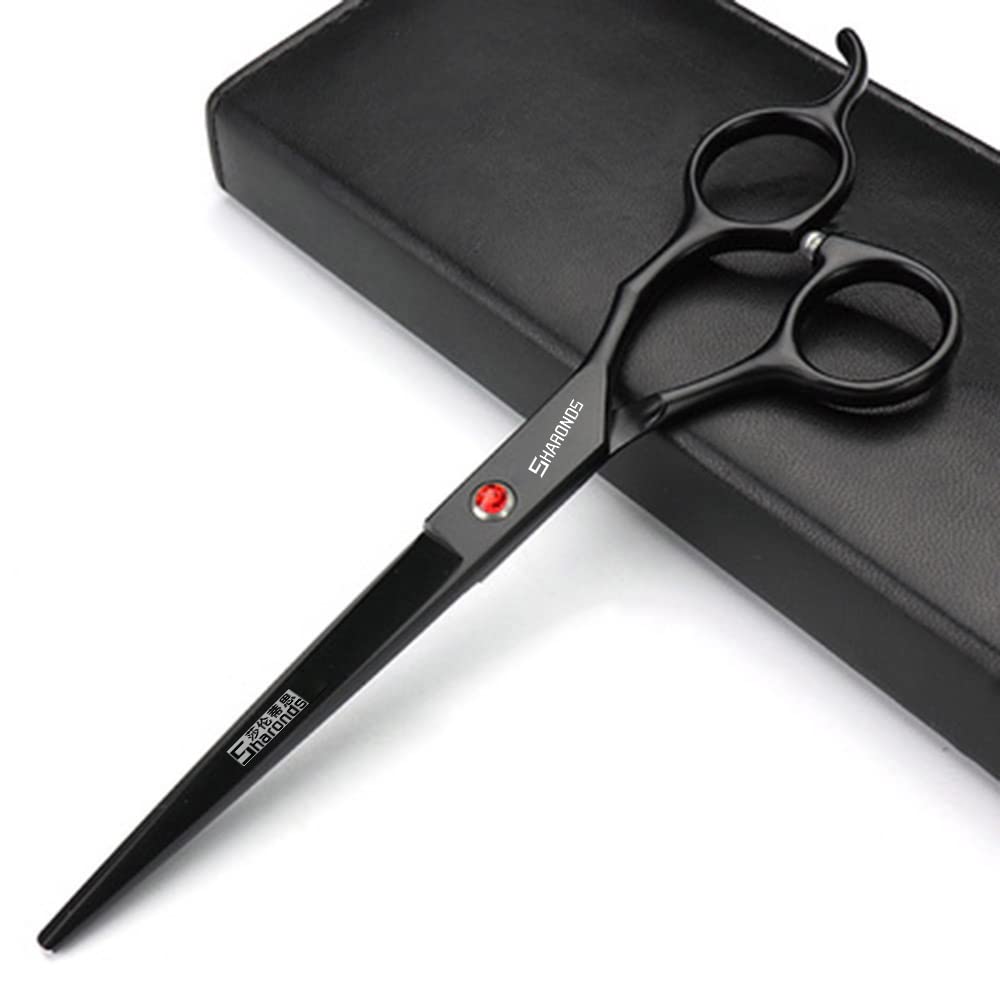 7-inch Professional Barber Scissors Set Salon Professional Barber Scissors and Sparse Barber Scissors(7-inch Cutting Scissors-A)