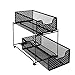 2 Tier Organizer Baskets with Mesh Sliding Drawers, Ideal Cabinet, Countertop, Pantry, Under the Sink, and Desktop Organizer for Bathroom,Kitchen, Office.