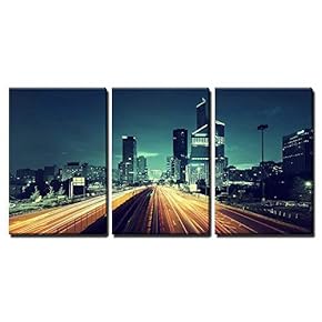 Paris Ladefense in Sunset Time France x3 Panels
