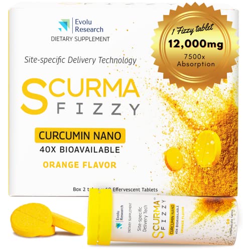 SCurma Fizzy Nano Turmeric Curcumin Natural Defence Against Gastric