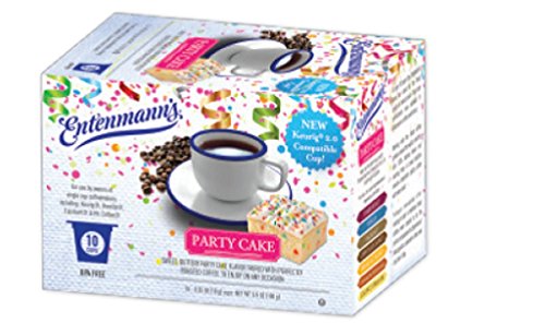 Entenmann's Party Cake Flavored Single Serve Coffee Cups (for Keurig Brewers) -10 Count (Pack of 4)