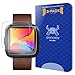 Fitbit Versa Screen Protector (3-Pack), Skinomi Tech Glass Screen Protector for Fitbit Versa Clear HD and 9H Hardness Ballistic Tempered Glass Shield