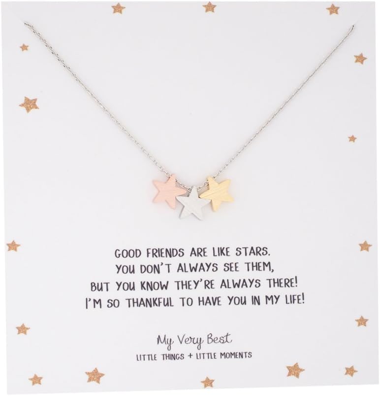 My Very Best Triple Star Necklace, Necklace