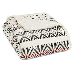 Eddie Bauer - Twin Blanket, Reversible Sherpa