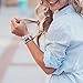 C2D JOY Leather Strap Compatible with vivofit&vivofit 2 Activity Tracker Bands Replacement Watchband with Metal Case-Brown(M&L)