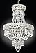 French Empire Crystal Chandelier Chandeliers Lighting, Silver, H22 X Wd15, 3 Lights