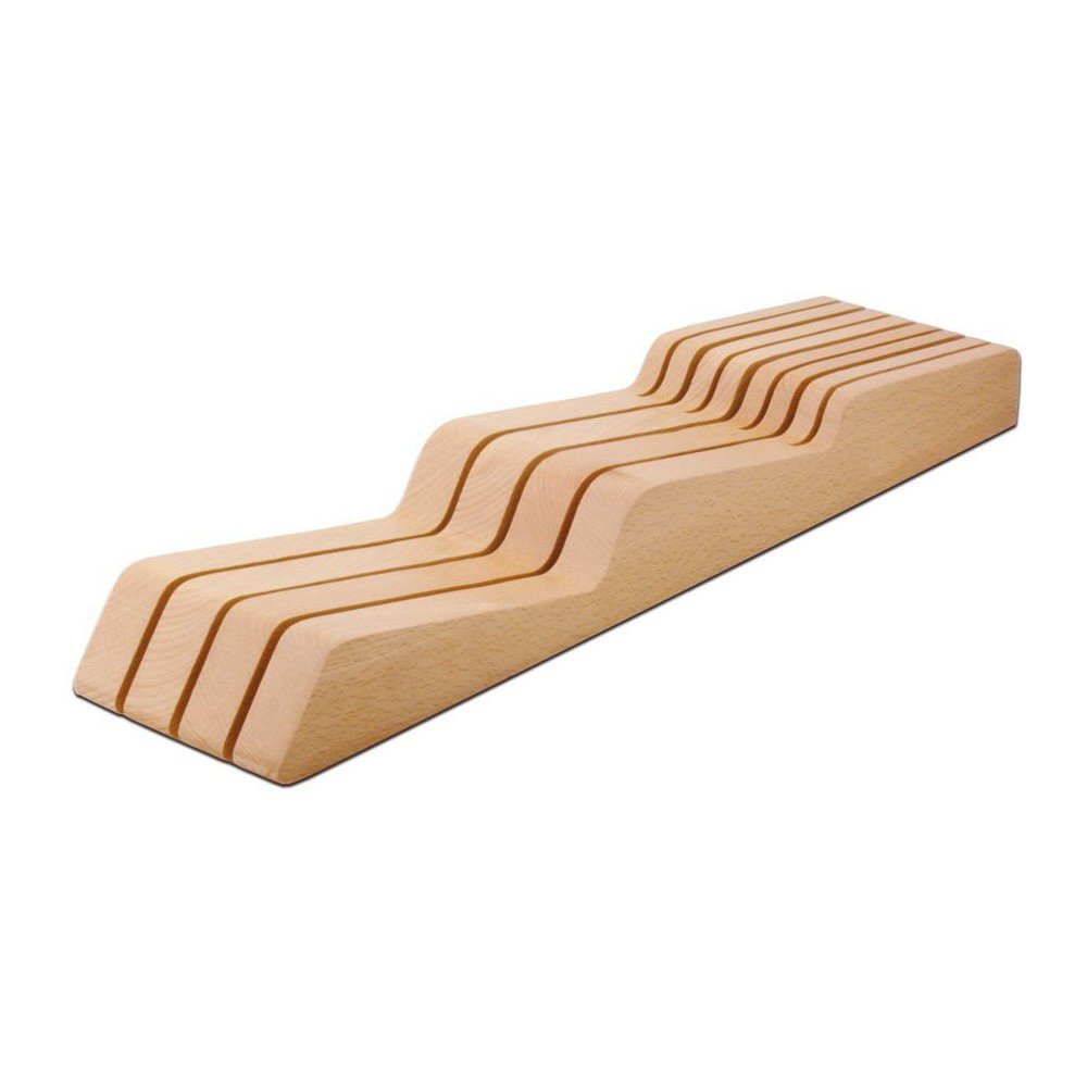Wusthof in drawer knife organiser in Beech- Holds up to 7 Knives