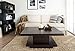 ioHOMES Celio Square Coffee Table, Red Cocoa