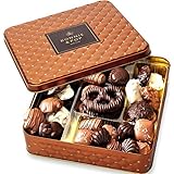 Chocolate Gift Basket , Gourmet Snack Food Box in Keepsake Tin, Great for Birthday, Sympathy, Family Parties & Get Well - Bon