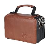 72 Slots Deluxe PU Leather Colored Pencils & Gel Pens Case, Handy Large Capacity Multi-layer Students Artists Travel Organizer Bag Box Pouch Holder