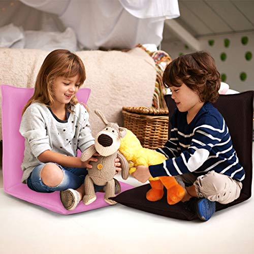 Giantex Adjustable Mesh Floor Sofa Chair, 6Position Multiangle Padded