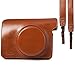 CAIUL Compatible Comprehensive Protection Instant Film Camera Case Bag With Soft PU Leather Material for Fujifilm Instax Wide 300 Camera [Ever Ready Design] (Brown)