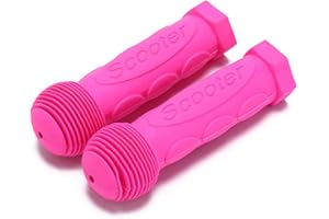 Syvrac 1Pair(2PCS) Scooter Child Kids Bicycle Grip Anti-Slip Handlebar 22MM Silica-Gel Material Holes Children Bike Accessory