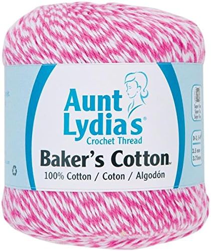 Coats Crochet Aunt LydiaS BakerS Cotton Crochet Thread, Pink