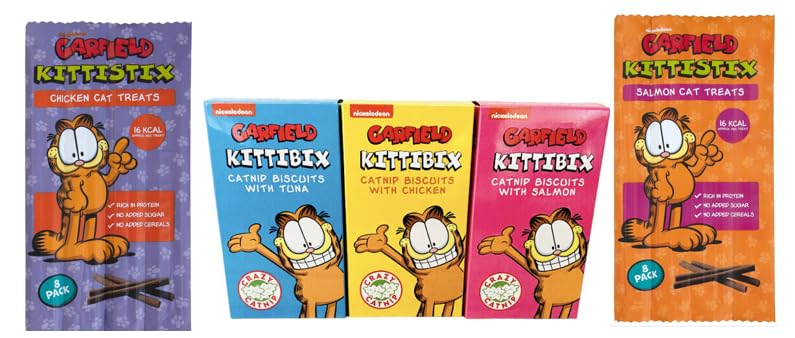 Chicken- Tuna- Salmon Kittibix Catnip Biscuits Catnip Treats For Cats 3 Pack Bundle (With 1x Chicken & 1x Salmon Kittistix)