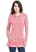 VESSOS Women's Long Sleeve Sweatshirt Crewneck Pocket Fleece Tunic Slim Fit Hoodie