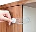 Cabinet Locks & Drawer Safety Latches by The Hamptons Baby | Use for Baby-proofing your cabinets, drawers, refrigerator or dishwasher | Adhesive installation, Tools Not Required | 4 Large clear straps