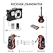 Wireless Guitar System 2.4 GHZ, Mbuynow Guitar Accessories K380C Wireless Guitar Transmitter Receiver System Set with Rechargeable Battery, 5 Effects Achievable with Clean/Bluesy/Flanger/Tremolo/Metal
