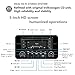 KEiiD CD Player with 4-Way 4x20W Amplifier 4.0 Output,Built-in Bluetooth Receiver USB SD MP3 3.5mm AUX Line-in Remote Control LCD Display, RCA and 3.5mm Headphone Jack Outputthumb 2