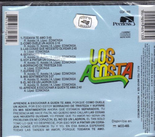 Amazon Com Los Acosta Vivencias Cd Original 1994 Music acosta vivencias cd original 1994