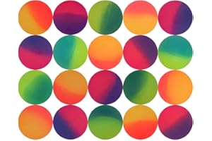 WELANE Bouncy Balls, 20 Pcs Color Bouncy Ball Dull Polish Look and Good Bounce Power for Party Bag Fillers, Birthdays Gift (2