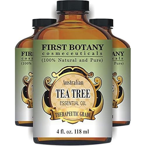 Tea Tree Oil (Australian) 4 Fl.oz. with Glass Dropper 100 % Pure and Natural Therapeutic Essential Oil to Help in Fighting Dandruff, Acne, Toenail Fungus, Yeast Infections, Cold Sores & More... Beauty & Personal Care, Fragrance, Aromatherapy, Oils