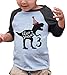 7 ate 9 Apparel Three 3rd Third 3 Birthday Dino Dinosaur Grey Baseball Shirt 3T