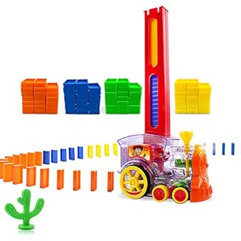 Domino Train Domino Blocks Set Building And Stacking Toy Blocks Domino Set For 3 7 Year Old Toys Boys Girls Creative Gifts For Kids