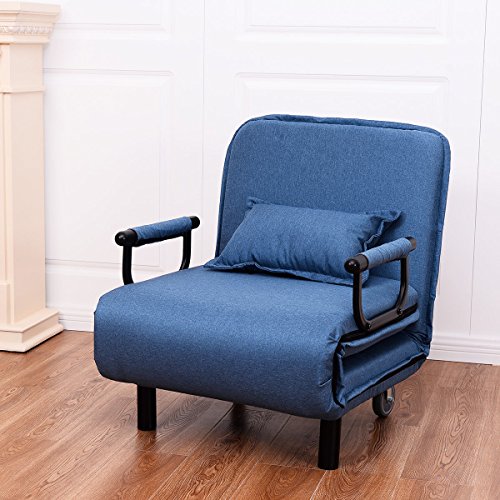 Folding Convertible Sofa Bed Arm Chair Sleeper Leisure Recliner Lounge Couch