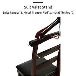MLIKYRGK Wooden Suit Valet Stand with Contour