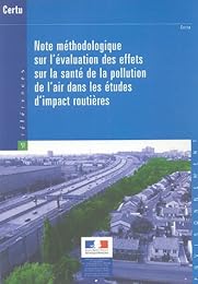 Note méthodologique sur l'évaluation des effets sur la santé de la pollution de l'air dans les études d'impact routières