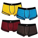 JINSHI Men's Bamboo Fiber Boxer Briefs